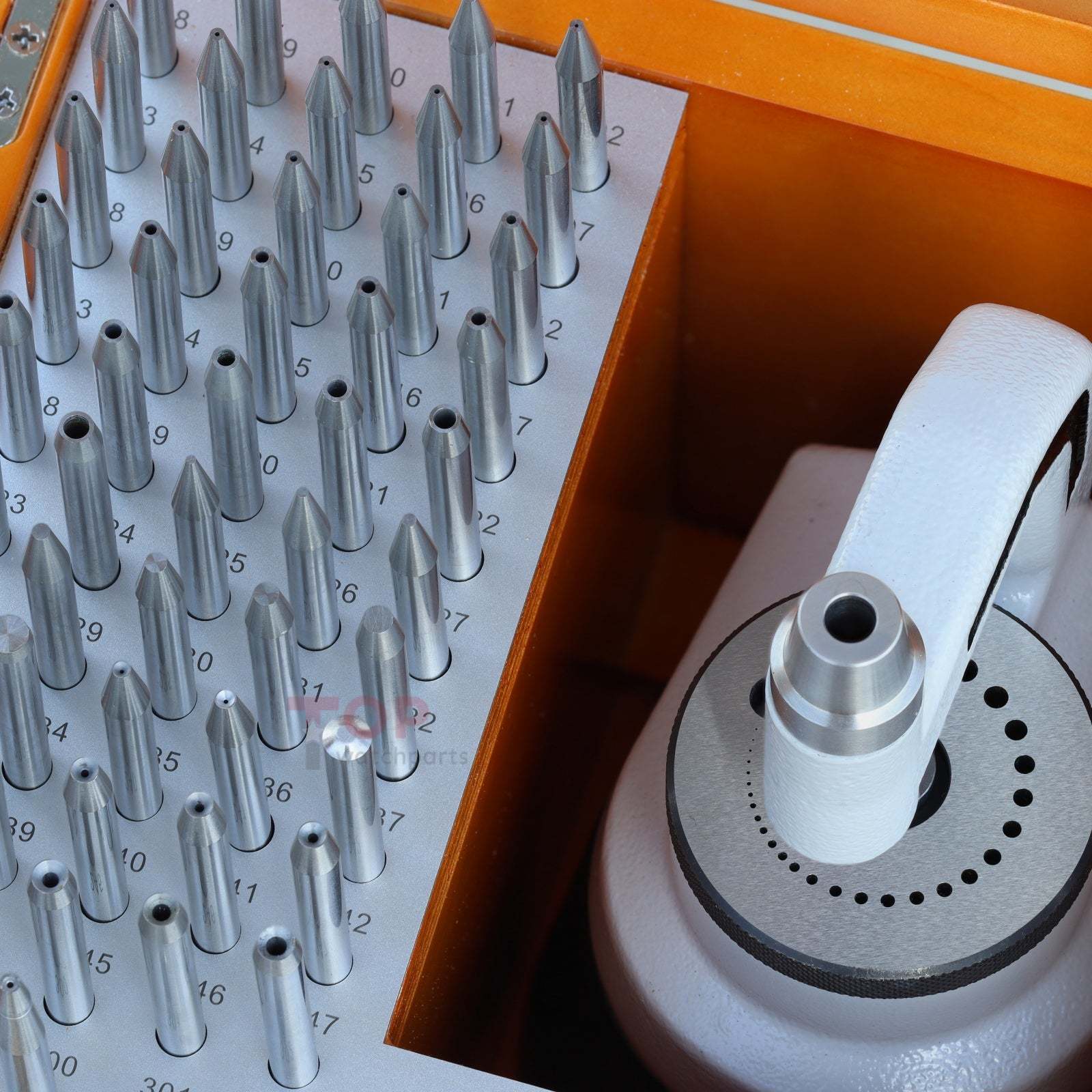 Professional Watchmaker Staking Set–Precision Punch&Anvil Bench Tool Kit for Pressing Hands&Balance Staffs&Gears&Rotor Bearing Screw