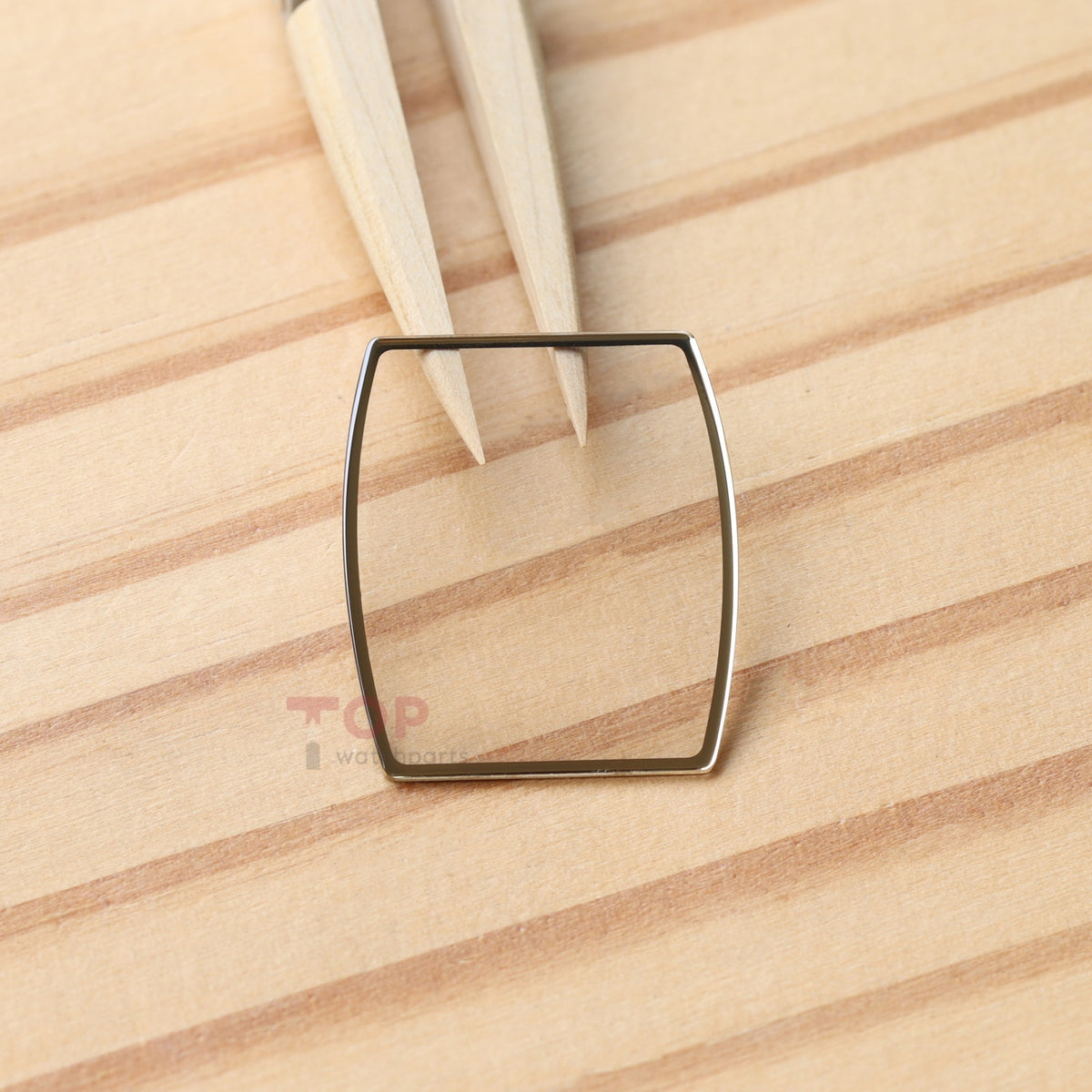 Gold Frame Watch Sapphire Crystal for Breguet HERITAGE 8671 25×29mm Glass