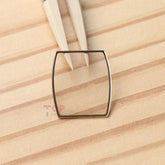 Gold Frame Watch Sapphire Crystal for Breguet HERITAGE 8671 25×29mm Glass