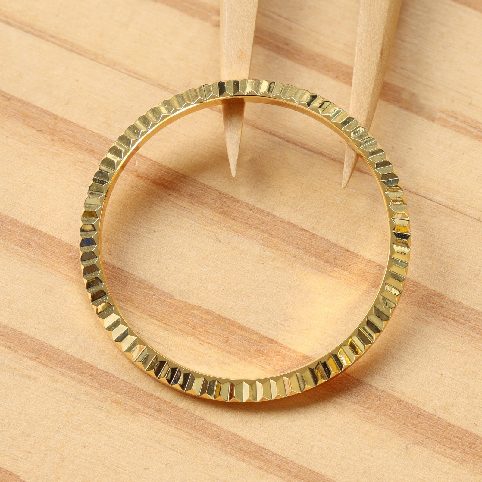 Steel Fluted Bezel Insert for Rolex Datejust 68273 68274 31mm Watch
