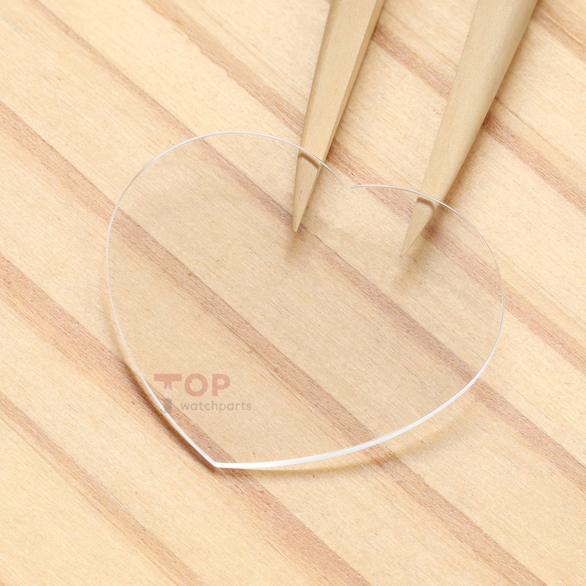 Heart-shaped Watch Sapphire Crystal for Chopard Happy Spirit 209057 40x42mm Glass