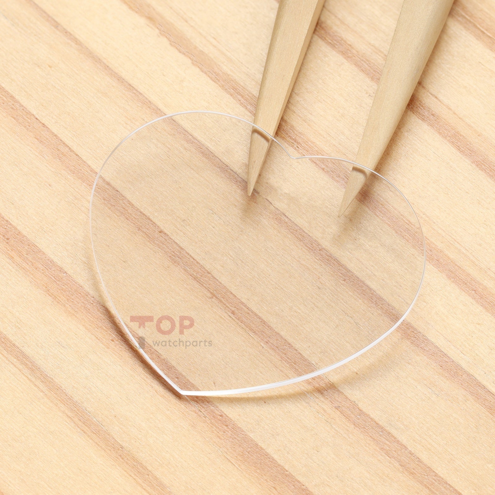 Heart-shaped Watch Sapphire Crystal for Chopard Happy Spirit 209057 40x42mm Glass