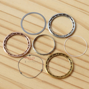 Fluted Bezel+Rubber Bezel Gasket+Click Spring+Tension Spring+Retaining Bezel for Rolex GMT-Master II 126710/116710