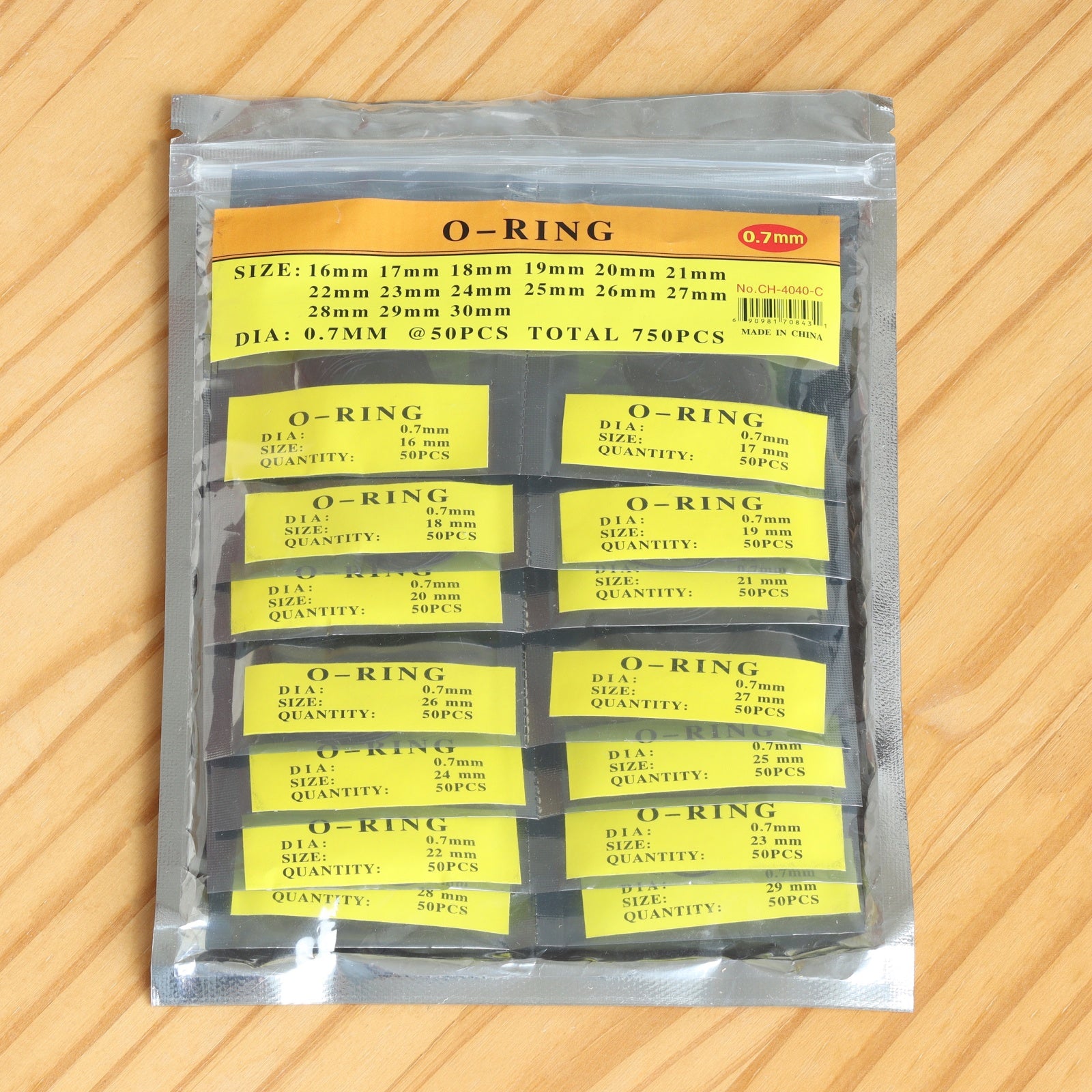 6 Sizes Watch Gasket Set Waterproof Rubber Ring O-Ring for Watch Bezel/Case Back