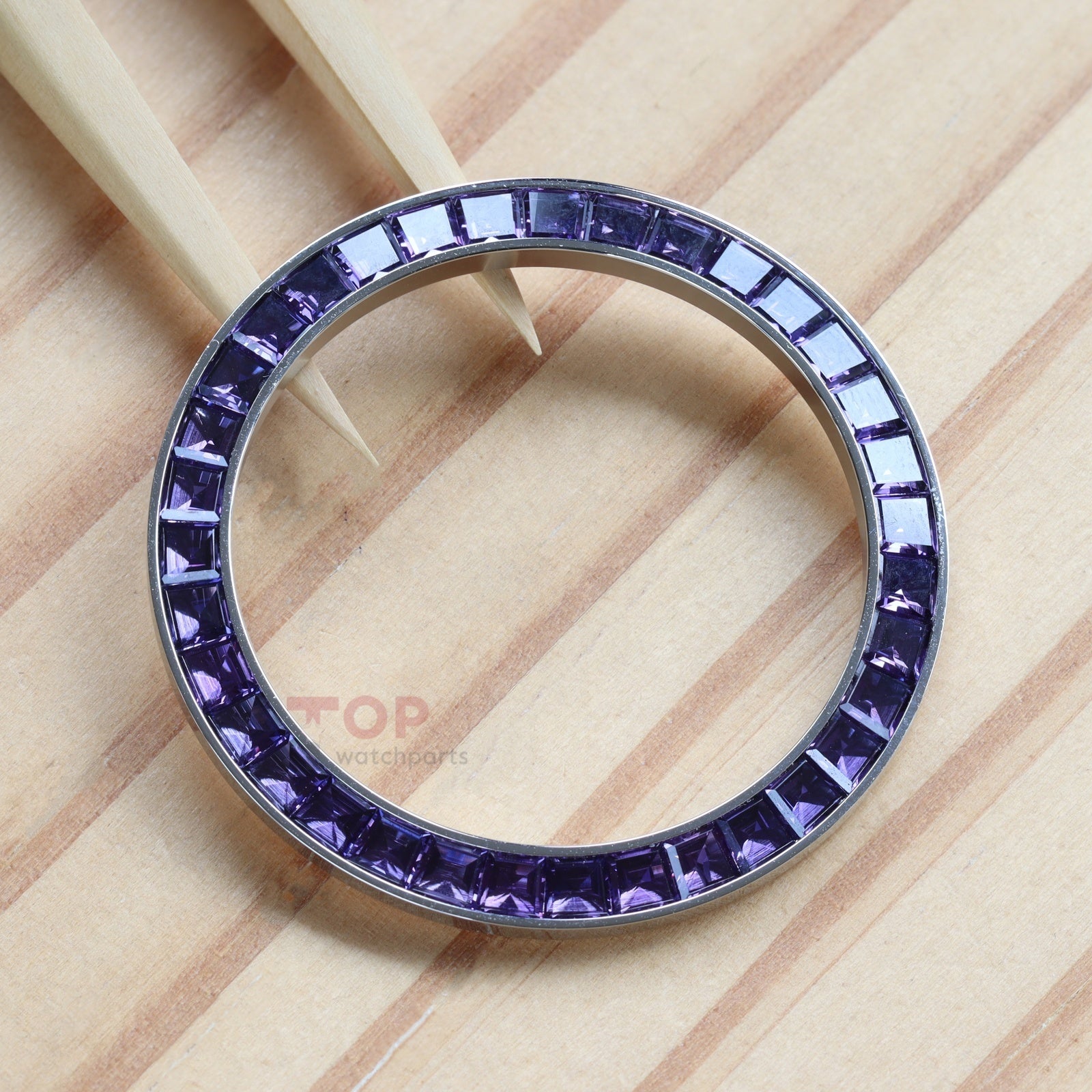 Synthetic Purple Spinel Bezel for Rolex Daytona 40mm Watch Gemstone