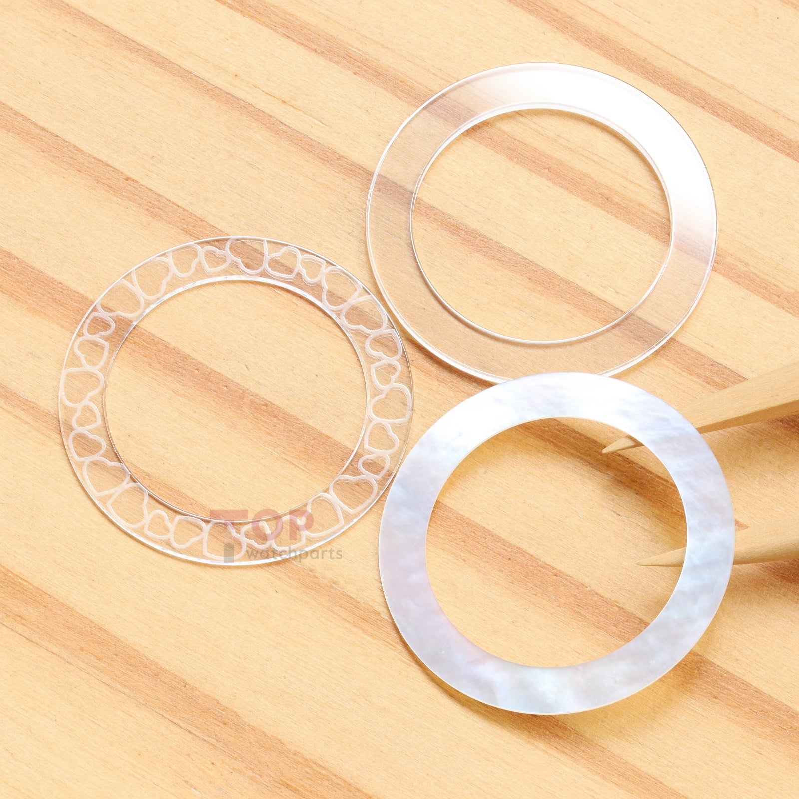ARC'様 Concentric circles Watch Sapphire Crystal for Chopard Happy Diamonds