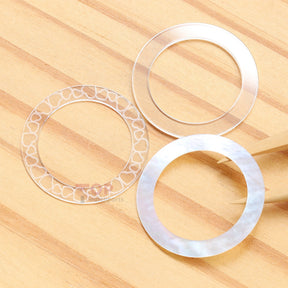 Concentric circles Watch Sapphire Crystal for Chopard Happy Diamonds 209429 32mm Front&Case Back Glass