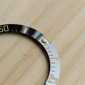 Watch Ceramic Bezel for Rolex Sea-Dweller Deepsea 126660 116660 White Gold Scale