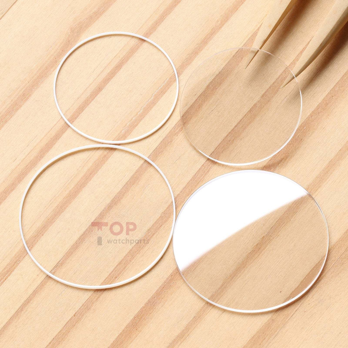 Watch Sapphire Crystal&Gasket for Vacheron Constantin VC Traditionnelle 81574/85290/87172/82172 Front&Case Back Glass