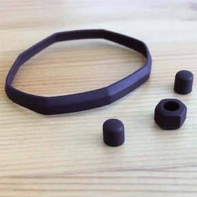 Pusher Crown Bezel Rubber Cap/Ring for AP Audemars Piguet Royal Oak Offshore Ladys '37mm 26048sk.zz.d066ca.01パープルダイヤルウォッチ