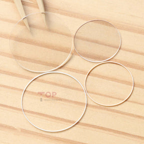Watch Sapphire Crystal&Gasket for Vacheron Constantin VC Patrimony 85180/86180 Front&Case Back Glass