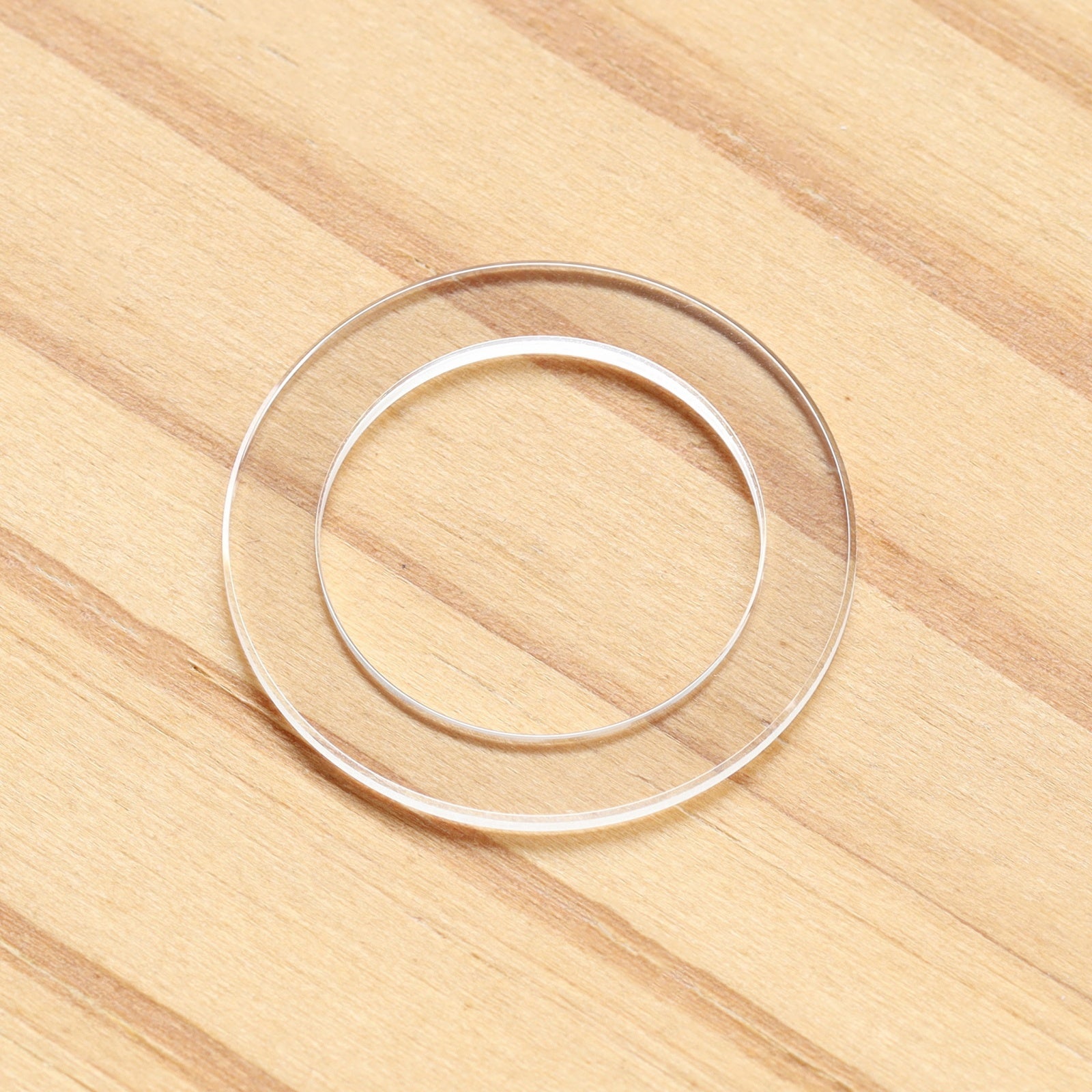 Concentric circles Watch Sapphire Crystal for Chopard Happy Diamonds 20/6923 31mm Glass