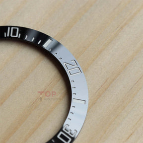 Watch Ceramic Bezel for Rolex Sea-Dweller Deepsea 126660 116660 White Gold Scale