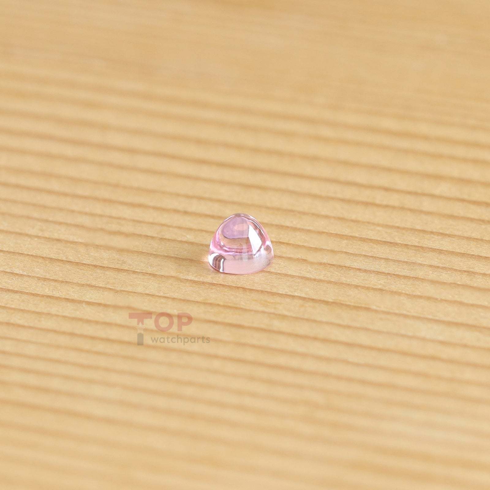 Watch Crown Pink Zircon for Cartier Pasha 2973 27mm Watch Parts