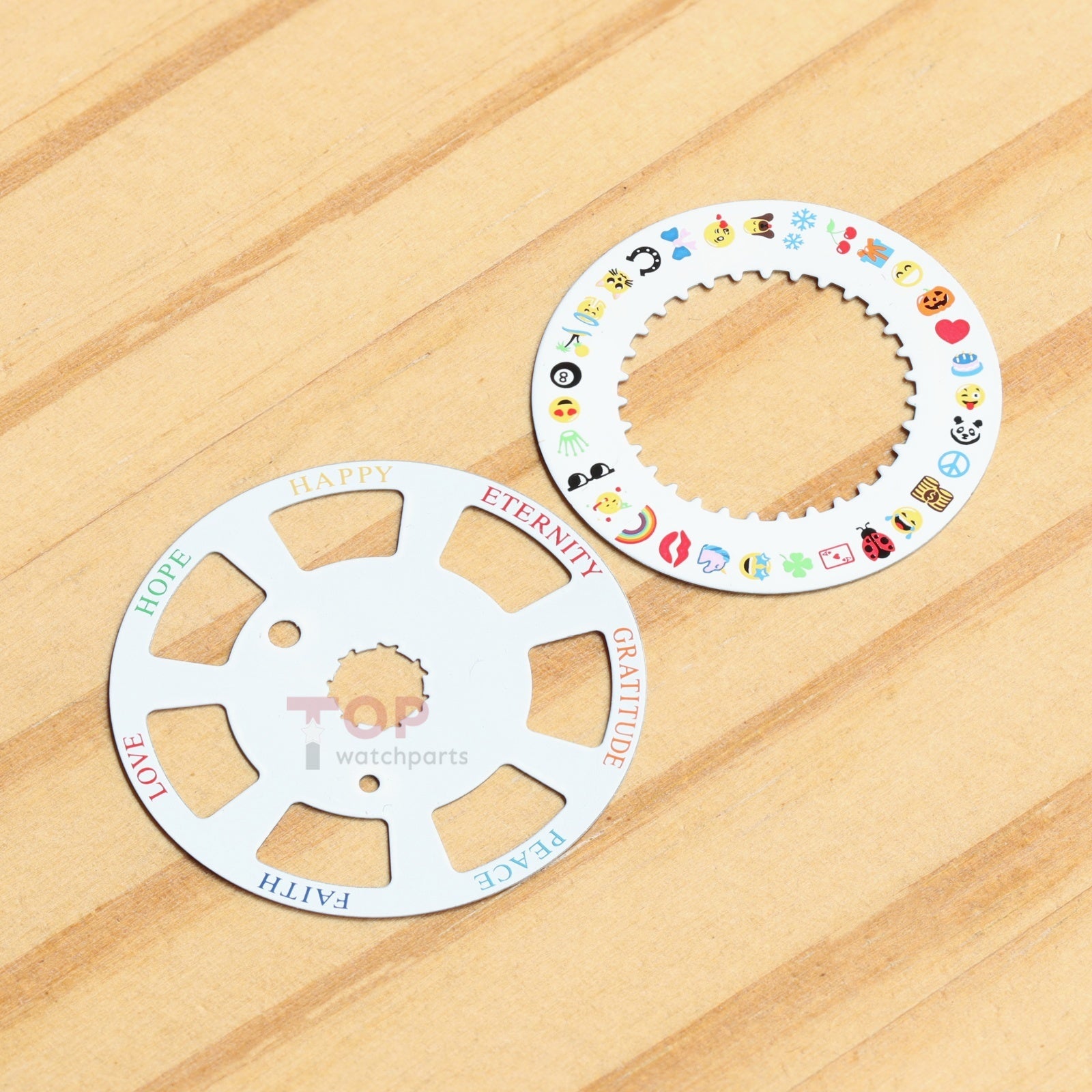 Puzzle Emoji Date Wheel Disc for Rolex Day-Date 36/40 Cal 3155/3255 Watch Calendar