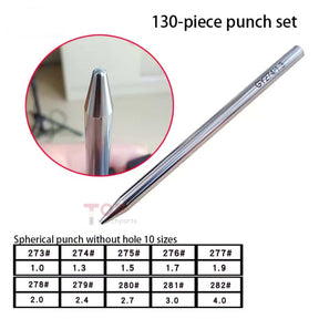 Professional Watchmaker Staking Set–Precision Punch&Anvil Bench Tool Kit for Pressing Hands&Balance Staffs&Gears&Rotor Bearing Screw