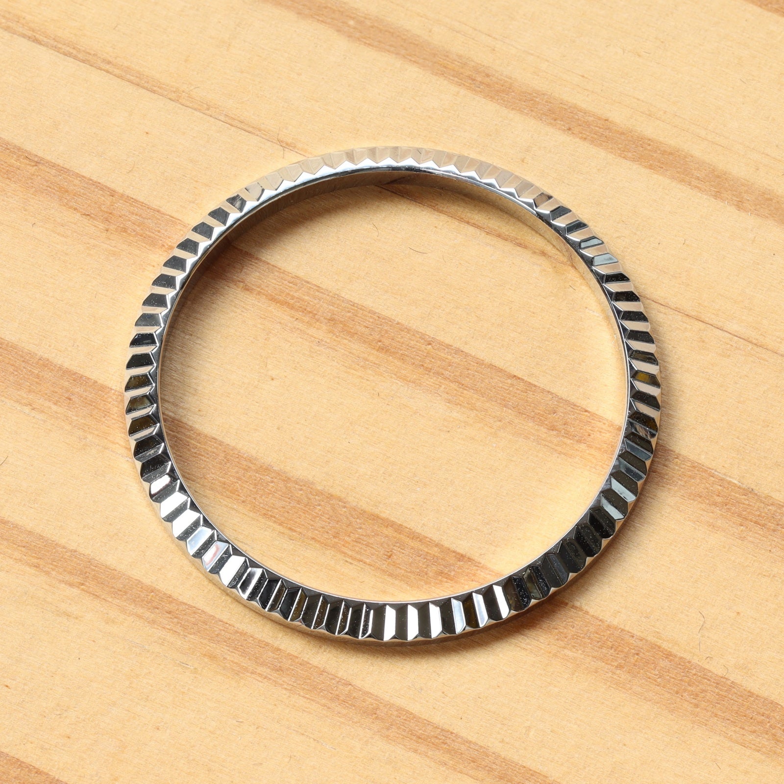 Steel Fluted Bezel Insert for Rolex Datejust 68273 68274 31mm Watch