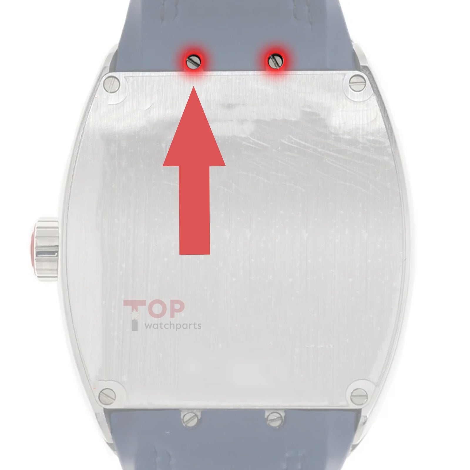 Stahl-Rückdeckelschraube für FM Franck Muller Herrenkollektion VANGUARD V 45 Automatikuhr