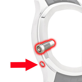 Time Set Screw Invisible Button for Patek Philippe PP Aquanaut 5968 42.2mm Watch
