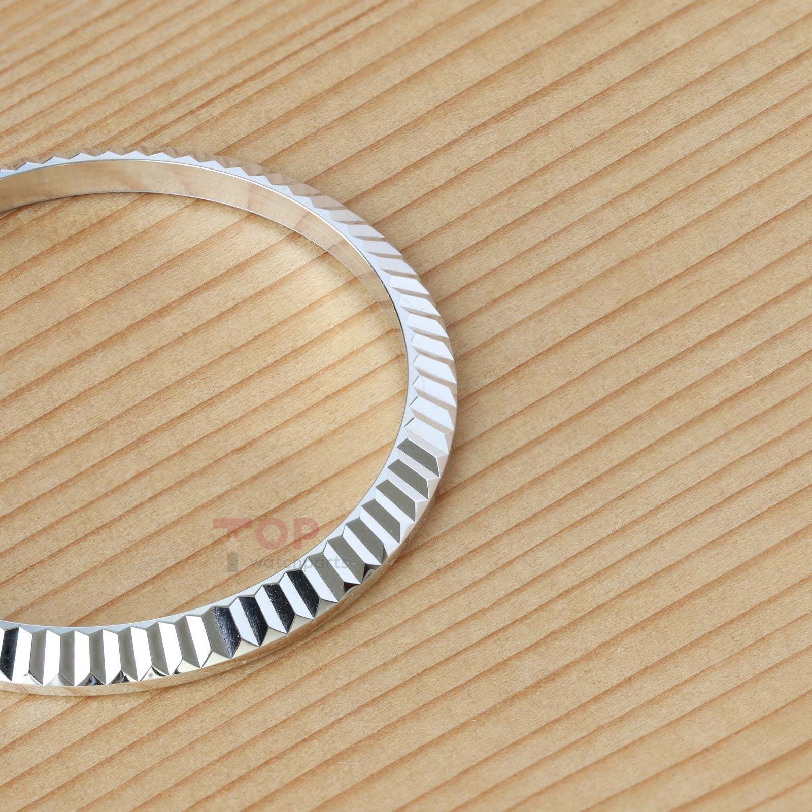 18K White Gold Watch Bezel for Rolex Datejust 36 126234/116234 Fluted Ring