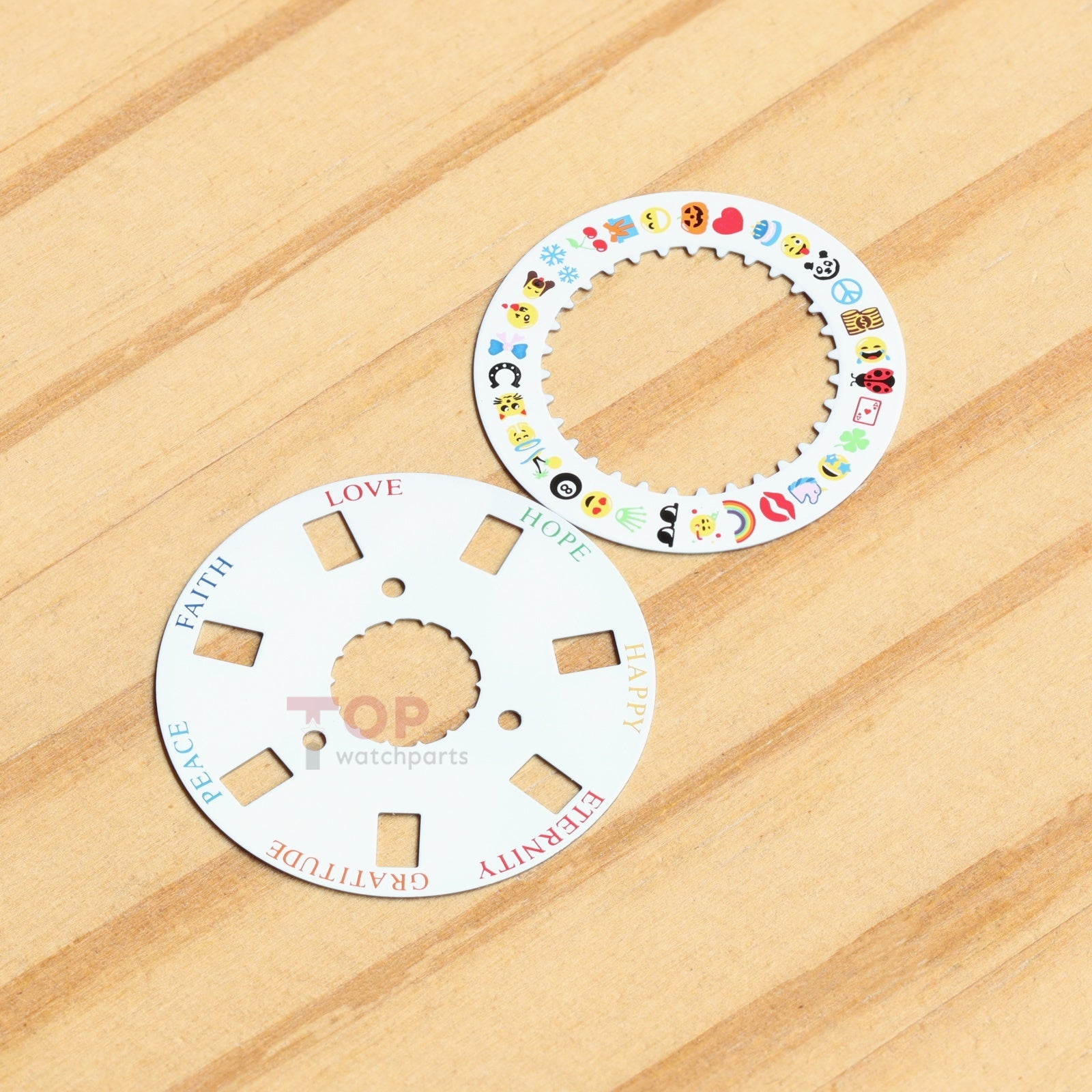 Puzzle Emoji Date Wheel Disc for Rolex Day-Date 36/40 Cal 3155/3255 Watch Calendar