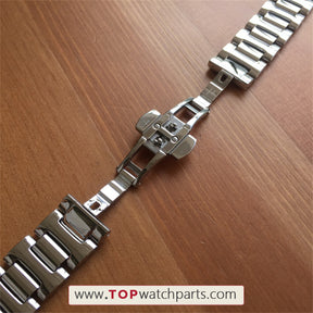 18 mm Uhrenarmband aus Stahl und Halbroségold für Chopard IMPERIALE 36 mm Uhr 388532-3003 388532-6004