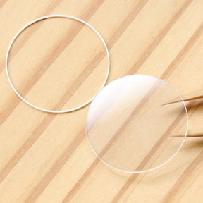 Round Flat Watch Sapphire Crystal&Gasket for Bvlgari Bvlgari Bvlgari BB38WSSDAUTO 38mm Glass