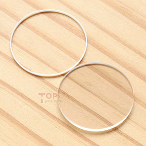 Round Flat Watch Sapphire Crystal for Vacheron Constantin VC Overseas 5500V 42.5mm Front&Case Back Glass