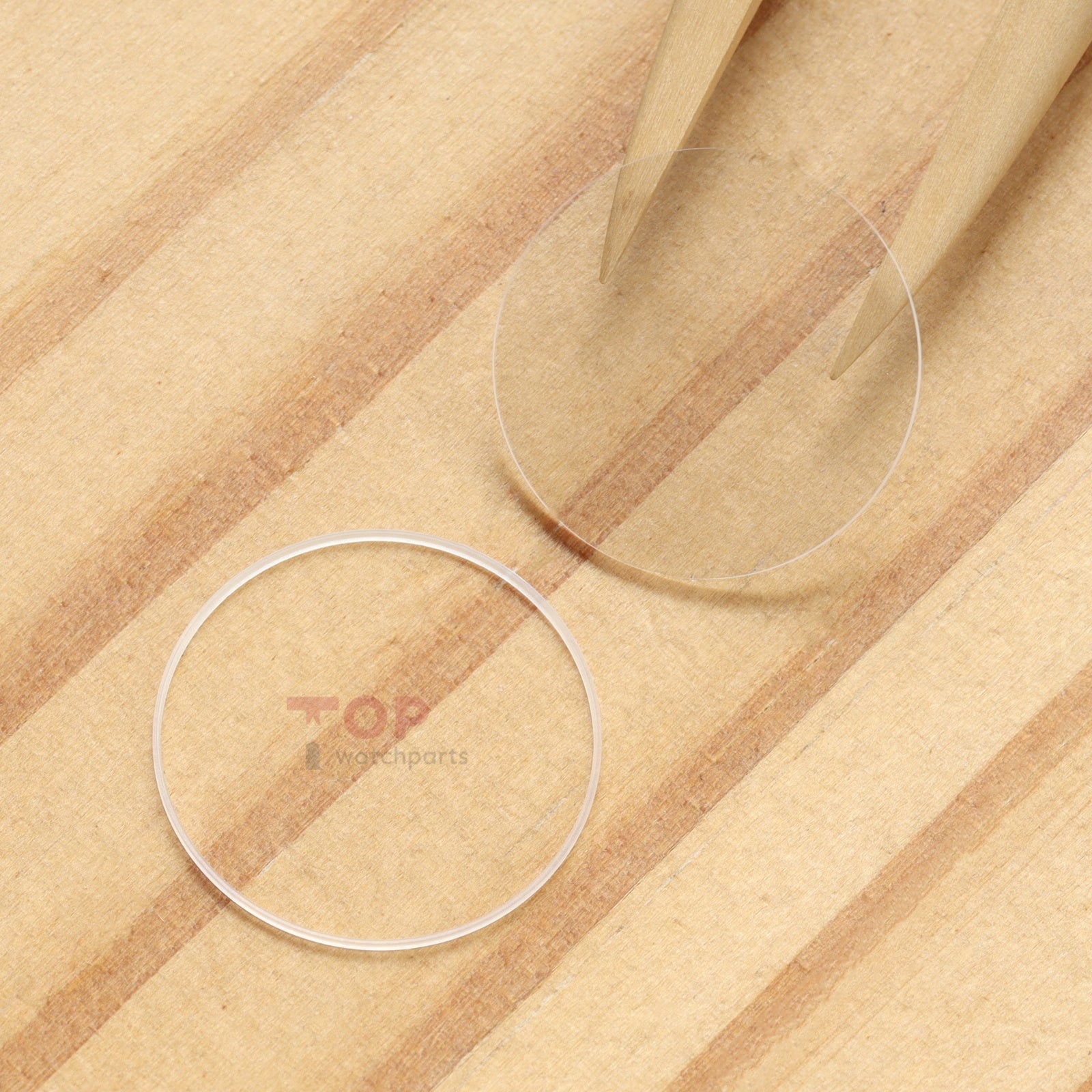 Inner and Outer Round Flat Watch Sapphire Crystal for Chopard Happy Sport 278245/278298 26mm Glass