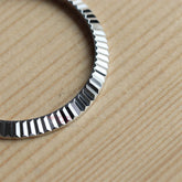 Watch 18K White Gold Bezel for Rolex Datejust 41 126334 126300 Fluted Ring