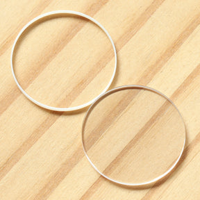 Round Flat Watch Sapphire Crystal&Gasket for Bvlgari B.Zero1 BZ35 35mm Glass