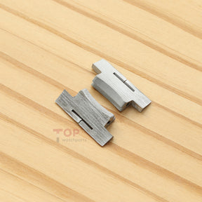 Steel 24.14mm Watch Leather Strap Insert for IWC 3538 Aquatimer Automatic 2000 42mm Watch Band Link