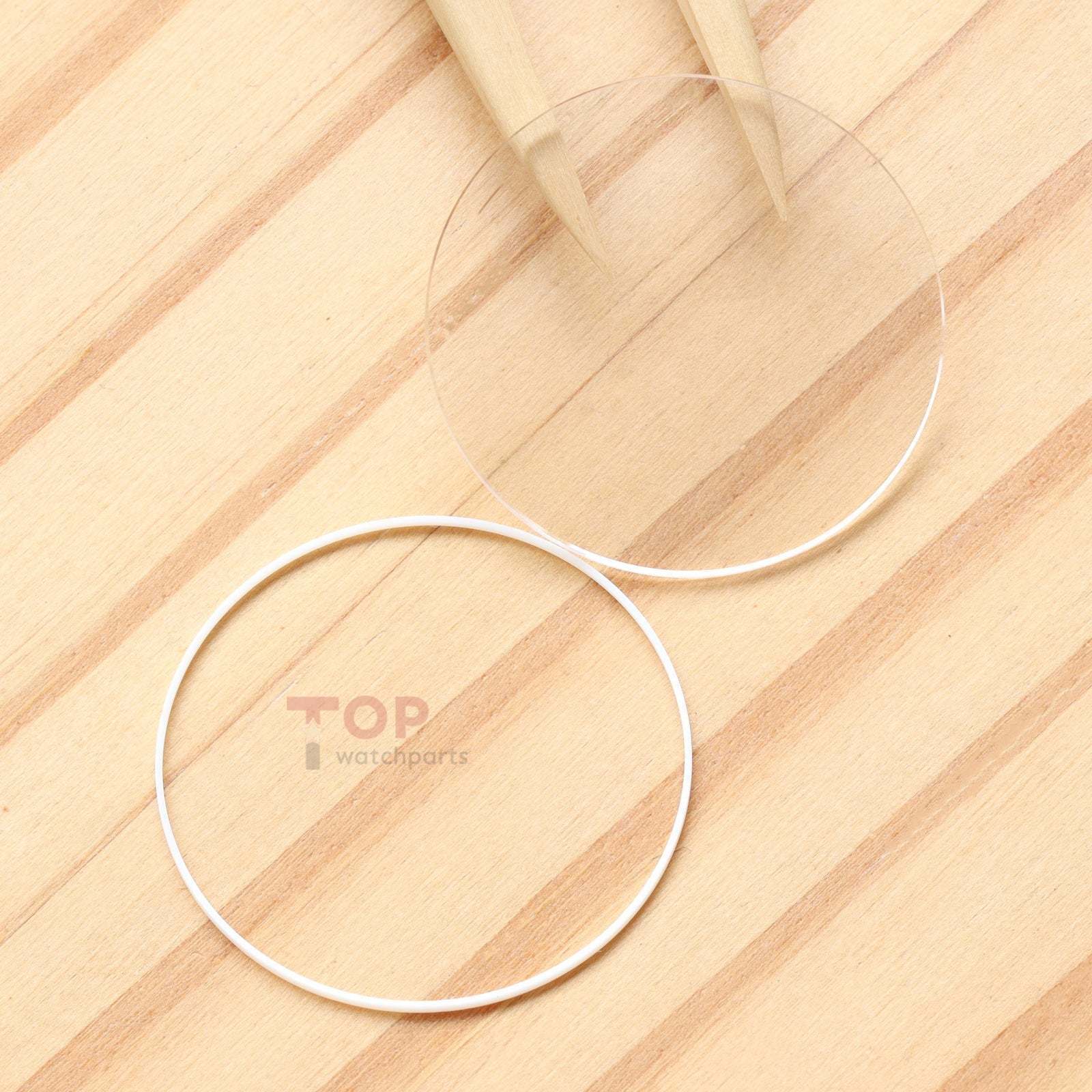 Watch Sapphire Crystal&Gasket for Vacheron Constantin VC Traditionnelle 81574/85290/87172/82172 Front&Case Back Glass