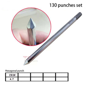 Professional Watchmaker Staking Set–Precision Punch&Anvil Bench Tool Kit for Pressing Hands&Balance Staffs&Gears&Rotor Bearing Screw