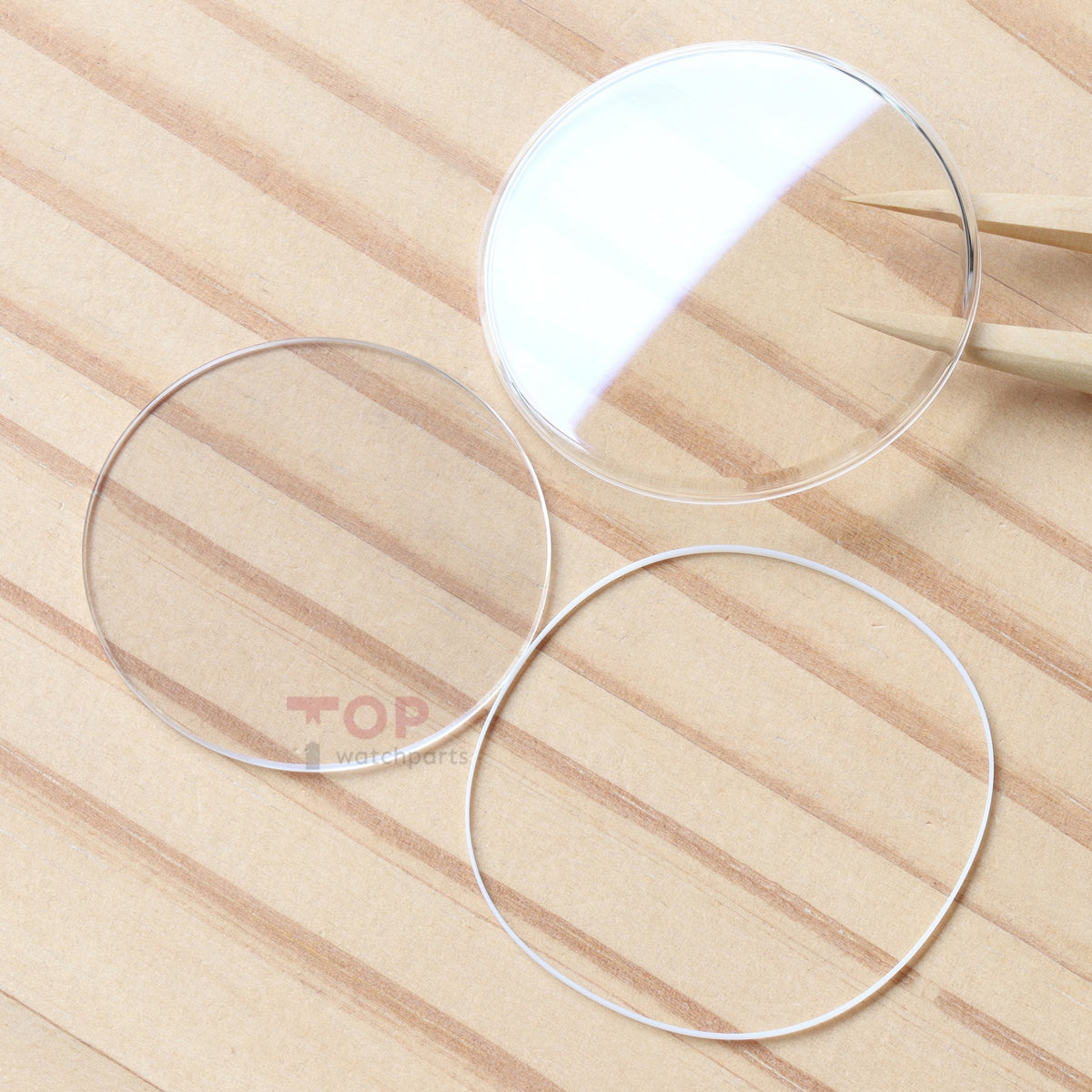 AR Coating Box-shaped Watch Sapphire Crystal&Gasket for IWC Portofino Hand-Wound IW510103 45mm Front&Case Back Glass