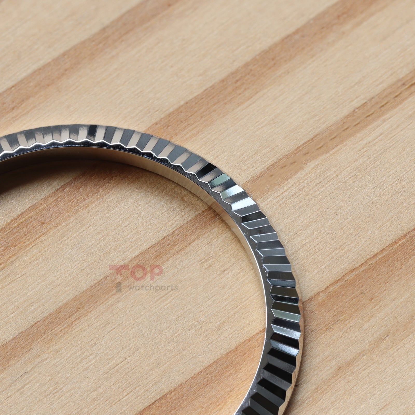 Steel Watch Fluted Bezel Insert for Rolex Day-Date 40 228239/228236/228206 Dog Toothed Ring 40mm Watch