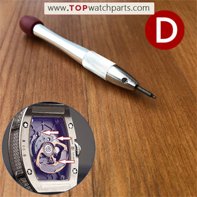 Stahl-Schraubendreher-Set für Uhren von Audemars Piguet, Bvlgari, Bulova, Blancpain, Oris, IWC, Richard Mille und Carl F. Bucherer