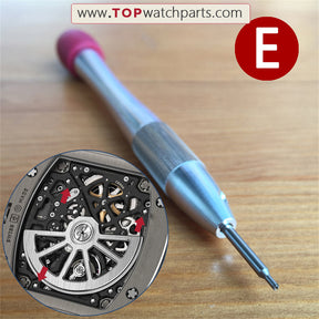 Stahl-Schraubendreher-Set für Uhren von Audemars Piguet, Bvlgari, Bulova, Blancpain, Oris, IWC, Richard Mille und Carl F. Bucherer