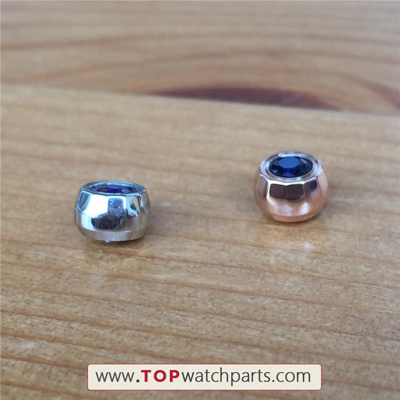 Crown di cristallo blu sapphire per Chopard Happy Diamonds Orologio 36mm