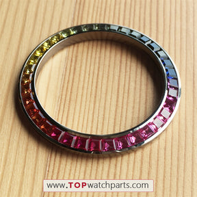 Rainbow Watch Bezel Inserts Fit for Rolex Daytona 40mm Watch upgrade modification parts