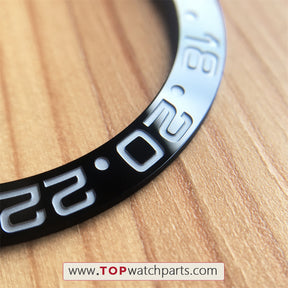 126720 schwarz-grüne Keramiklünette für Rolex GMT-Master II Oystersteel Rechtshänderuhr