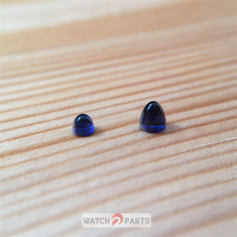 blue sapphire crystal for Cartier Rotonde 40mm watch crown parts