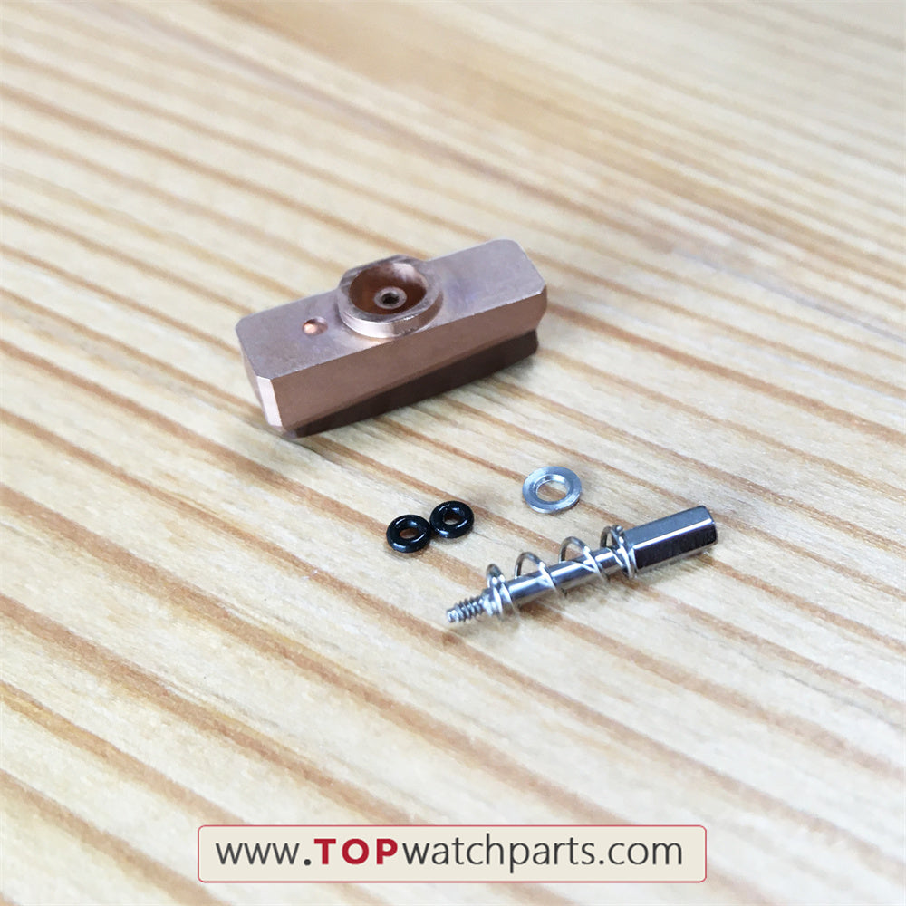 18K Roségold-brauner Keramik-Uhrendrücker für Audemars Piguet Royal Oak Offshore Chronograph 26401RO.OO.A087CA.01 Uhrendrücker