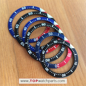 Luminous Luminous watch pepsi bezels inserts loop for Seiko Diver/Prospex GMT man/lady watch parts blue&red black