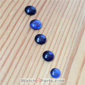 sapphire crystal (blue zircon) for Cartier Ballon Bleu watch crown parts