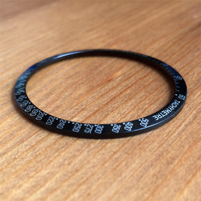 Uhrlünetteneinsatz aus Aluminium für Omega Speed Master Automatikuhr