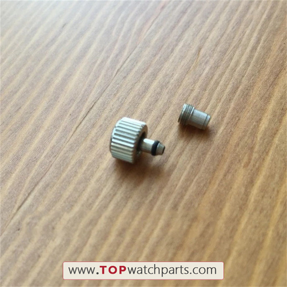waterproof steel watch screw crown for seiko prospex Kinetic GMT