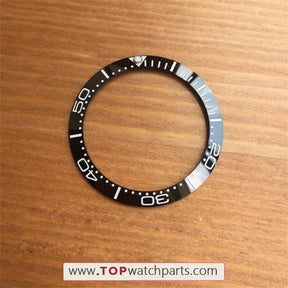 38mm ceramic Omega watch bezel inserts for Omega Seamaster planet ocean 007 automatic watch parts