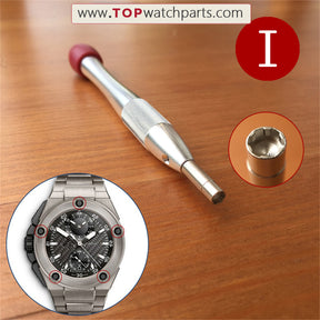 Stahl-Schraubendreher-Set für Uhren von Audemars Piguet, Bvlgari, Bulova, Blancpain, Oris, IWC, Richard Mille und Carl F. Bucherer