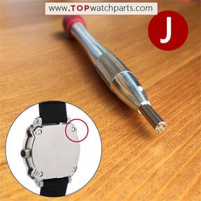 Stahl-Schraubendreher-Set für Uhren von Audemars Piguet, Bvlgari, Bulova, Blancpain, Oris, IWC, Richard Mille und Carl F. Bucherer